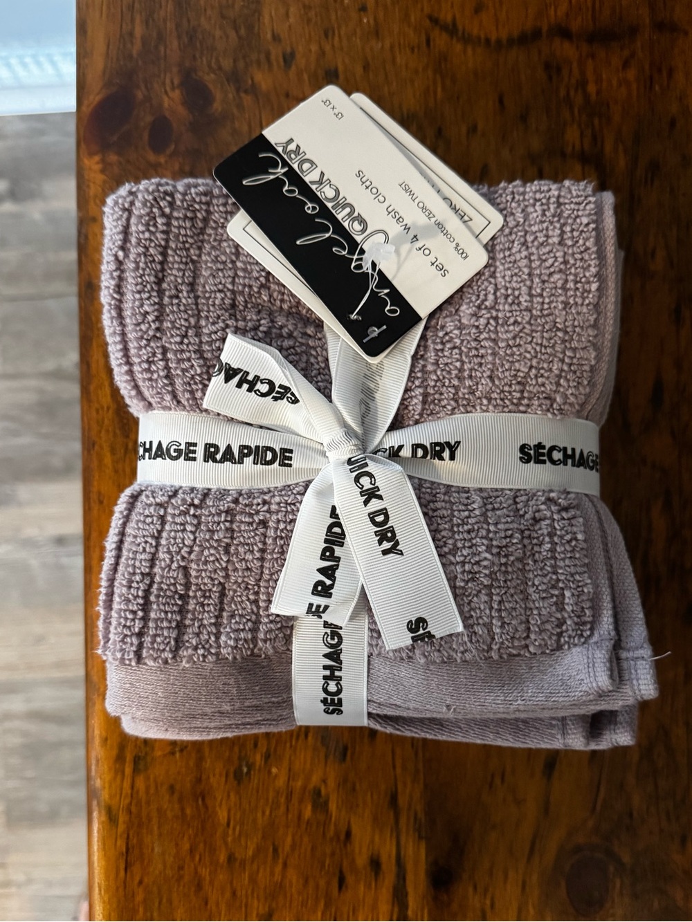 Angel Oak Quick Dry Set of 4 Wash Cloths
